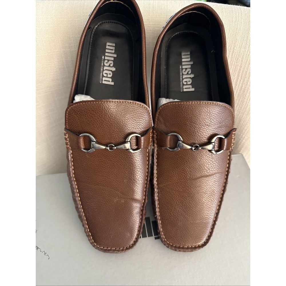 Unlisted by Kenneth Cole Men Reward Yourself Driving Mocs Loafers Size 14M Brown